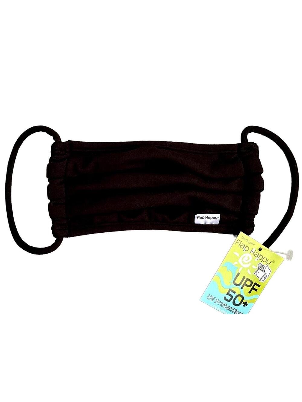 Flap Happy Black UPF 50+ Protective Face Mask